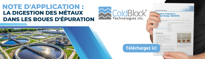 ColdBlock Digestion métaux dans les boues d'épuration